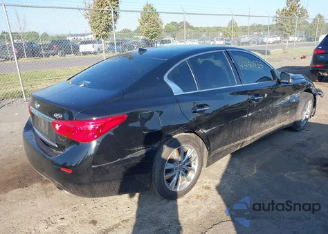 2015 Infiniti Q50 Premium from USA, damaged, VIN JN1BV7AR4FM409509